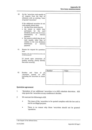 Prospectus and Appendix February 2012
