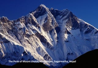 The Peak of Mount Lhotse, Tengpoche, Sagarmatha, Nepal
 