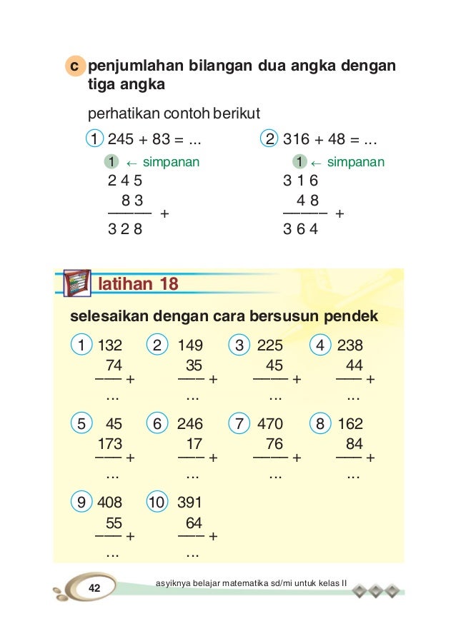 Cara belajar matematika sd kelas 2