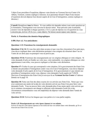 Pro Se Asylum Manual (French)