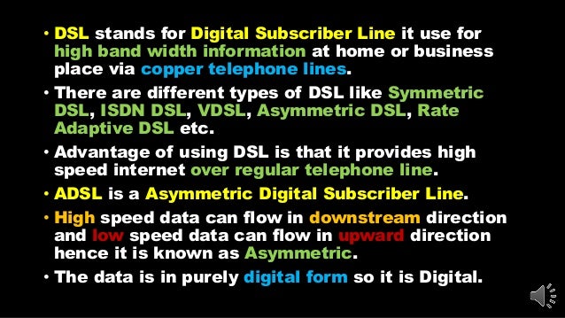 EEE Asymmetric Digital Subscriber Line (ADSL)