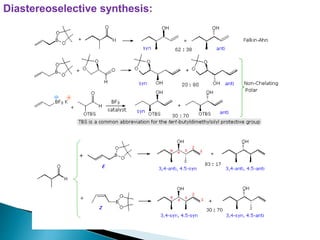 Diastereoselective synthesis:
 