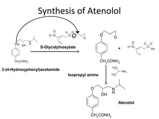 Synthesis of Atenolol
                           O     O       O
                         O N         S                 O
...