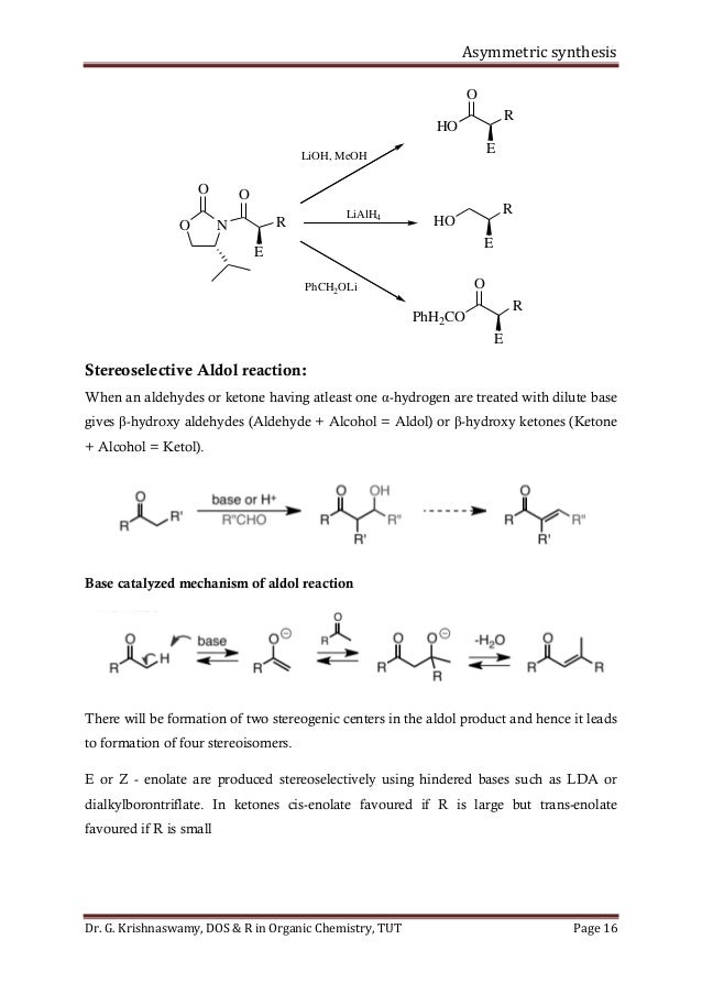 research paper on asymmetric synthesis