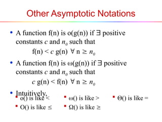 Asymptotic Analysis for Algorithms Analysis | PPT