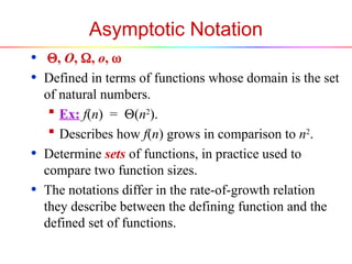 Asymptotic Analysis for Algorithms Analysis | PPT
