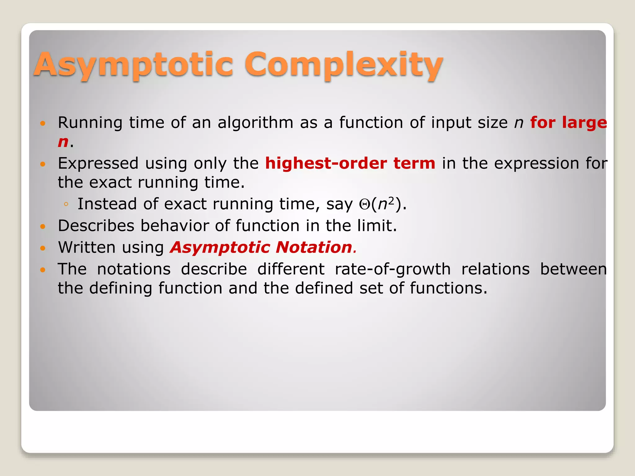 Asymptotic notation | PPT