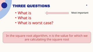 Asymptotic notation in the course of algorithm design principle | PPTX