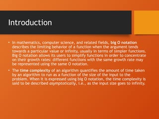 Comprehensive Overview of Asymptotic Notations in Algorithm Analysis | PPTX