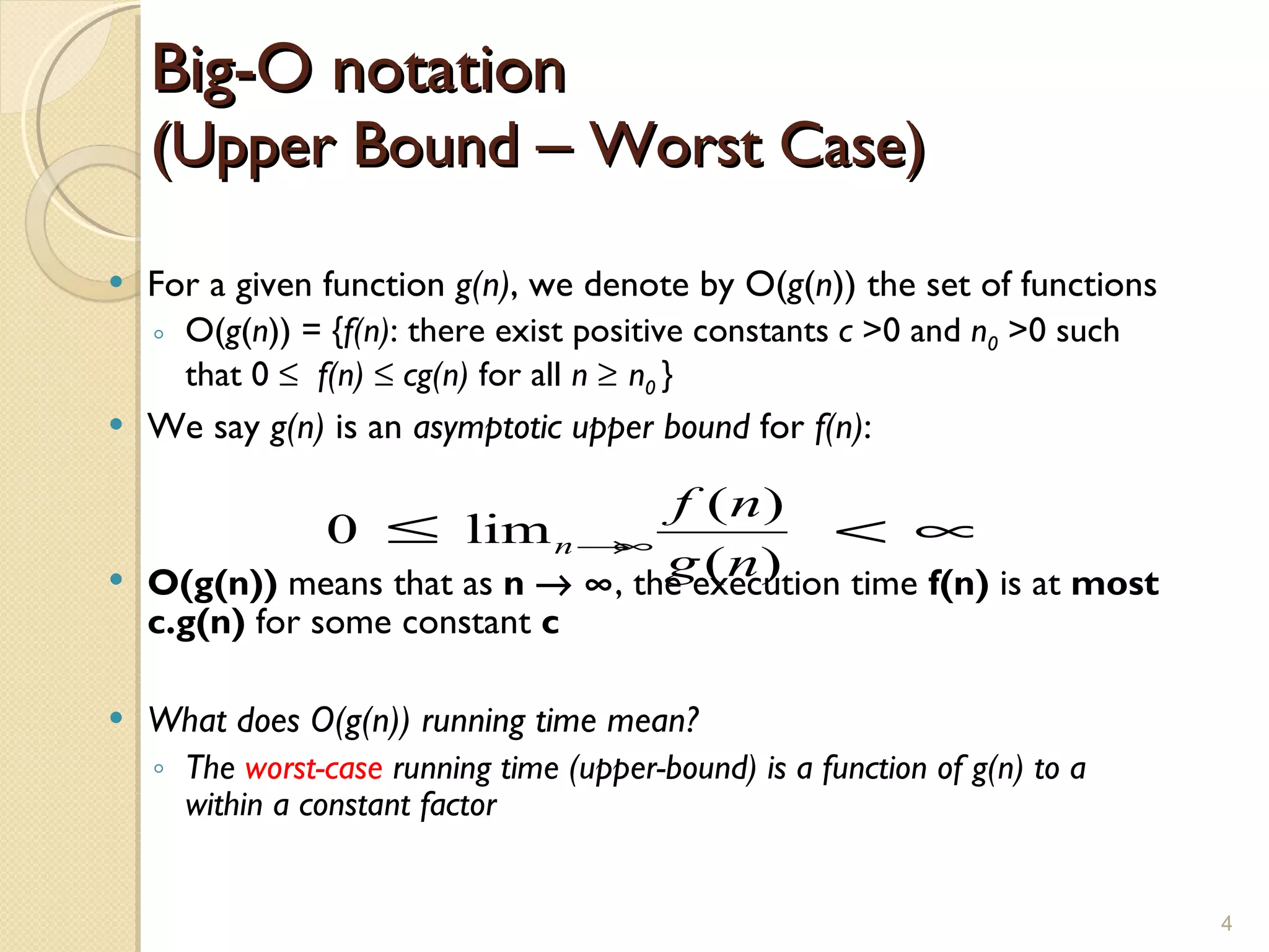 Asymptotic notations | PPT