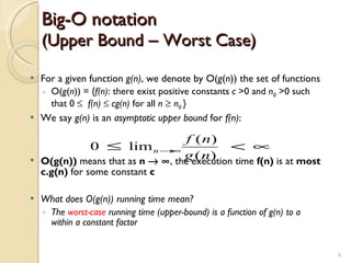 Asymptotic notations | PPT