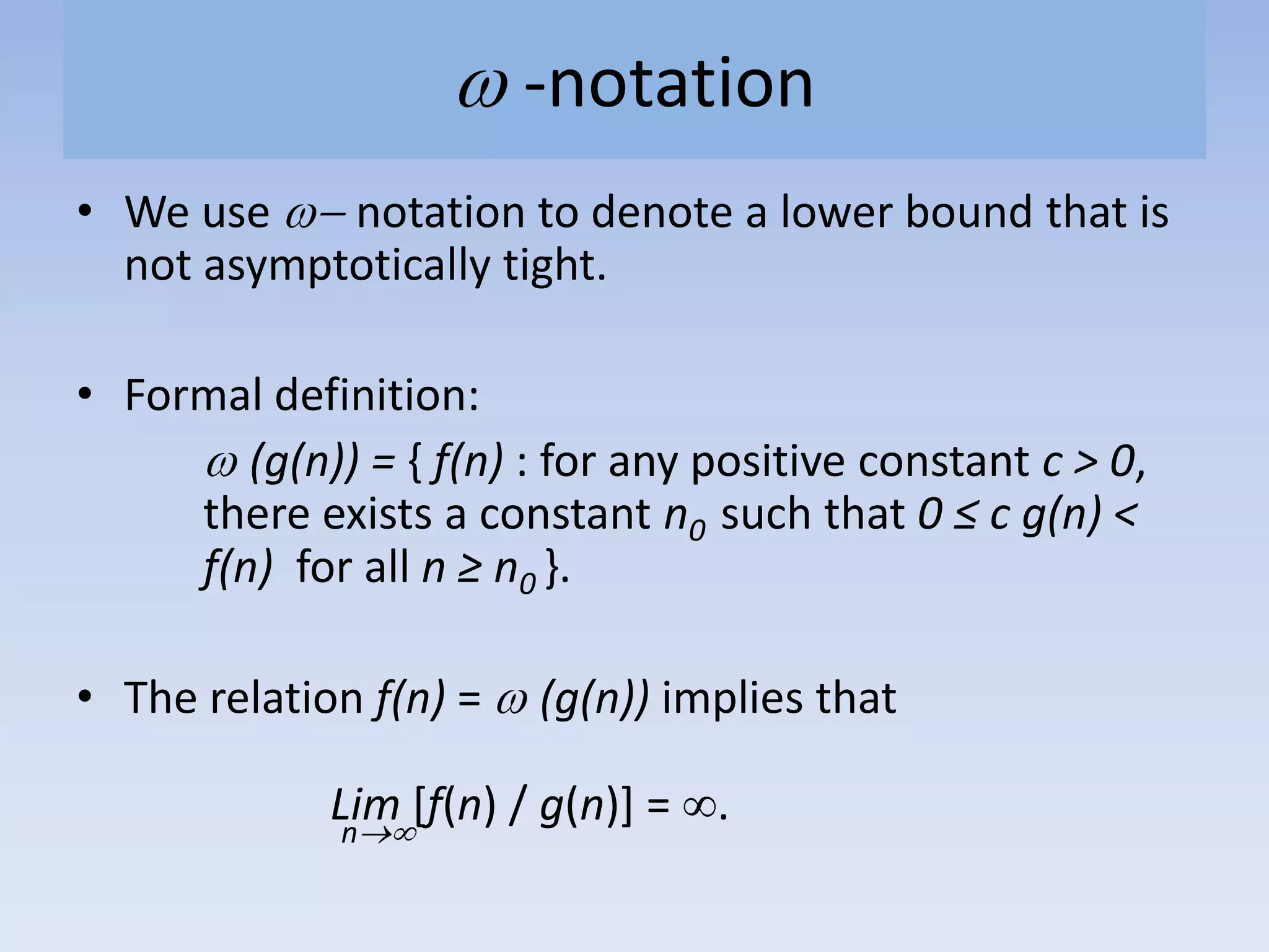 Asymptotic Notations | PPTX | Programming Languages | Computing