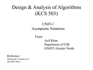 Asymtotic Notations.pdf for engineering aktu | PDF