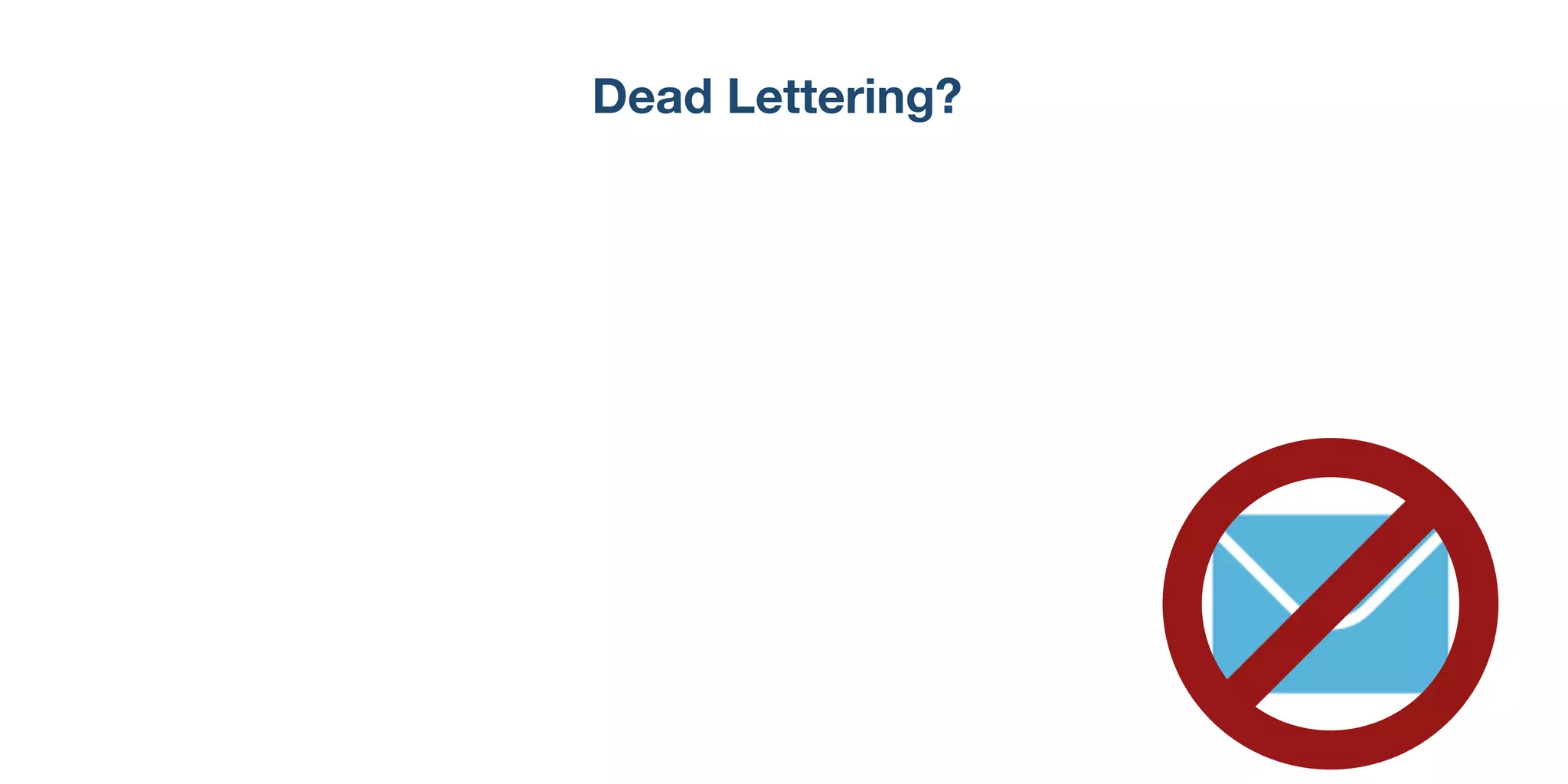 Dead Lettering?
 