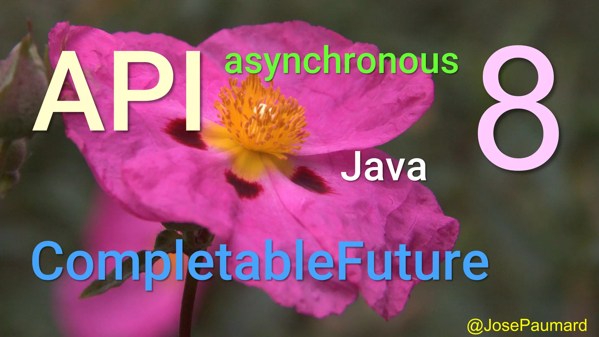@JosePaumard asynchronous Java CompletableFuture 