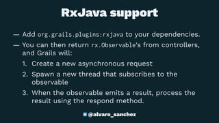 Asynchronous and event-driven Grails applications | PDF