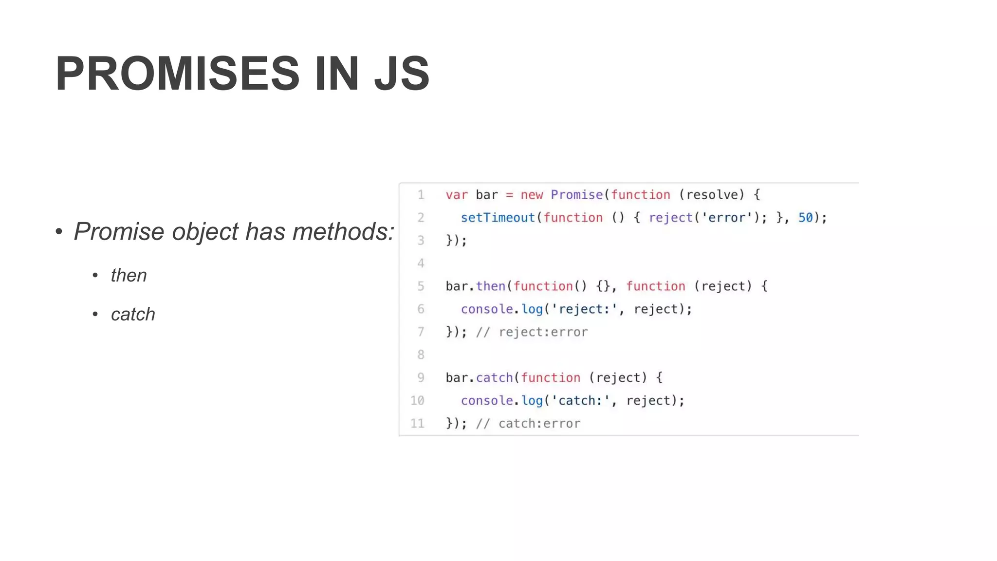 ASYNC FUNCTION
Analogs
• .Net - C# Async function
• Java – Spring (directive @Async)
• C++ - different approaches on is std::async
 