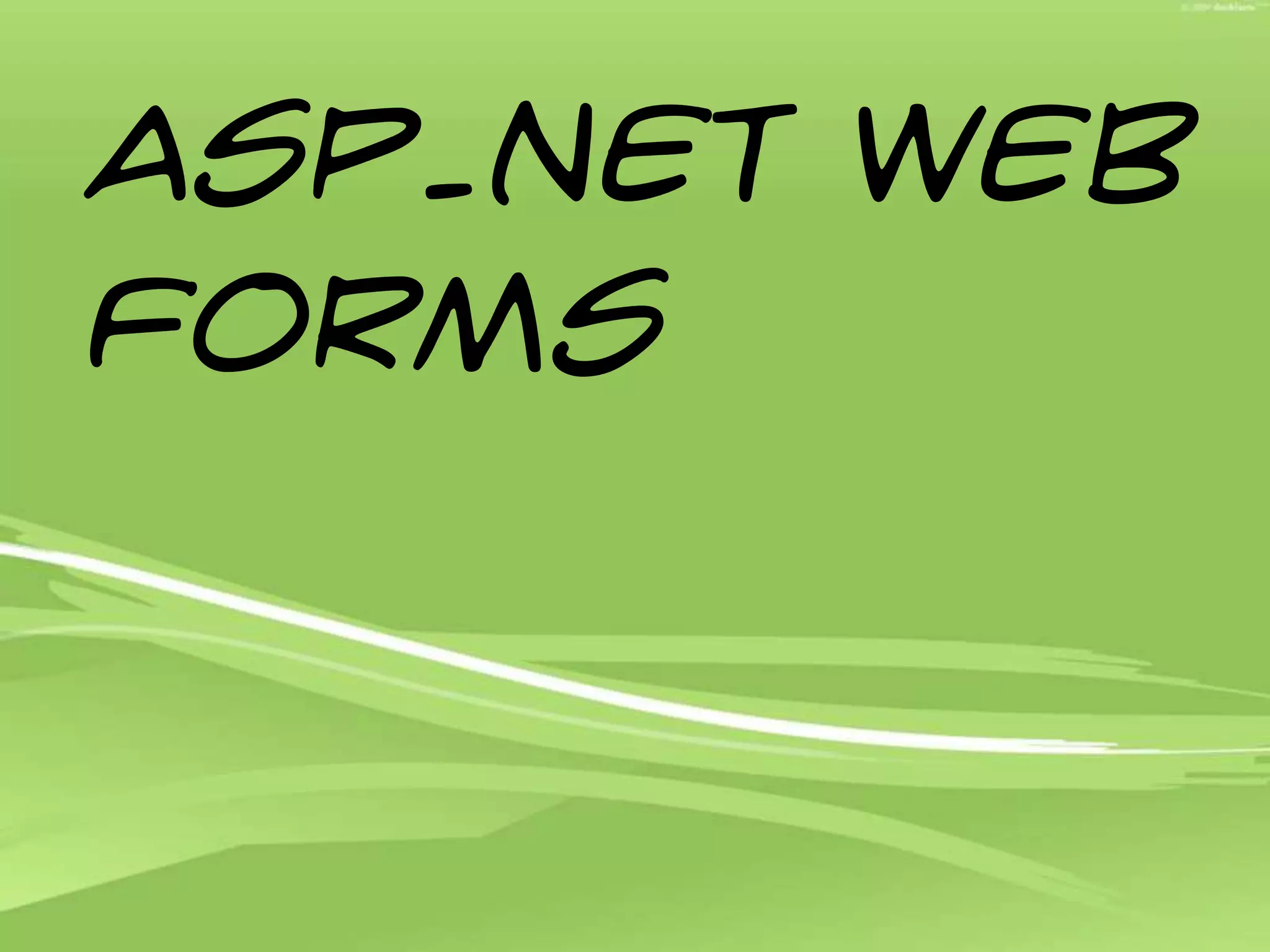 ASP.NET Web Forms