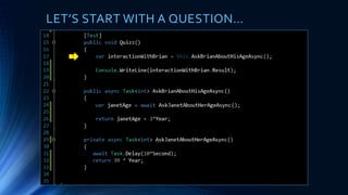 LET’S START WITH A QUESTION…
1
 