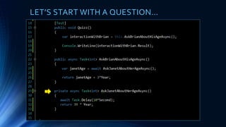 LET’S START WITH A QUESTION…
1
 