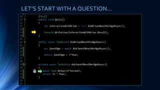 LET’S START WITH A QUESTION…
1
 