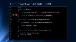 LET’S START WITH A QUESTION…
2 1
 