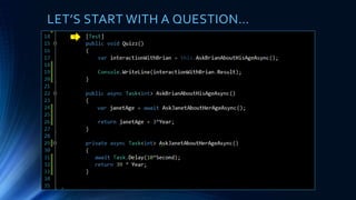 LET’S START WITH A QUESTION…
1
 