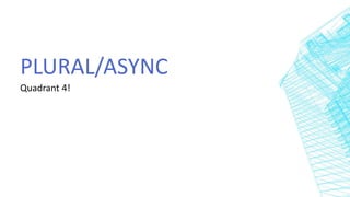 PLURAL/ASYNC
Quadrant 4!
 