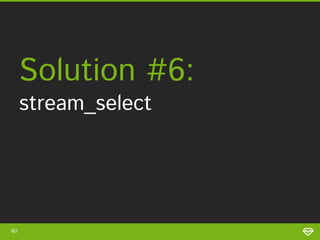 161
• Within PHP
• Removes I/O
wait overhead
Pros Cons
• Cumbersome
within large
projects
• Performances
could be better
 