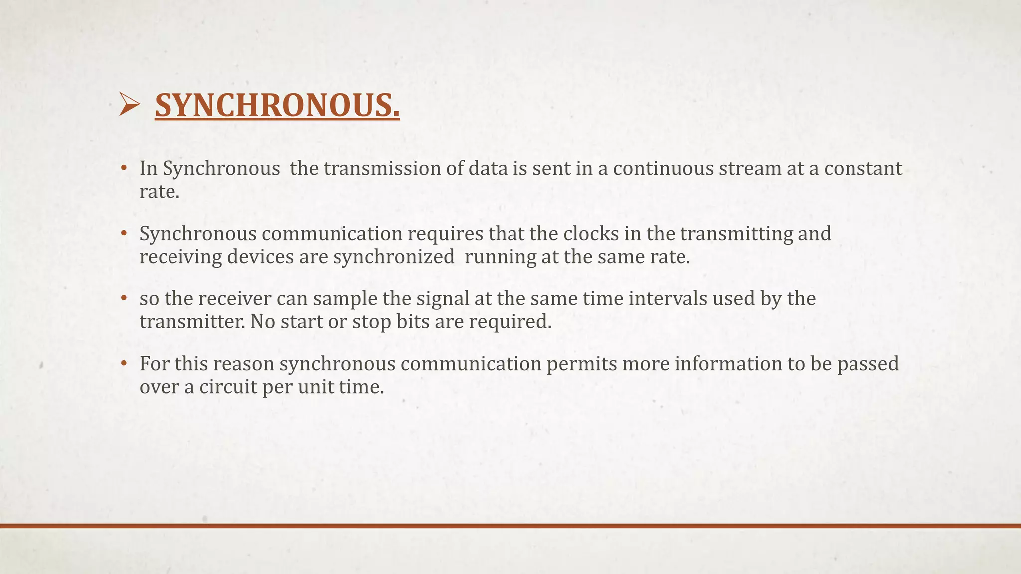 Asynchronous and synchronous | PPTX | Computer Networking | Computing