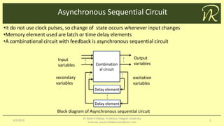 Asynchronous sequential circuit analysis | PPT