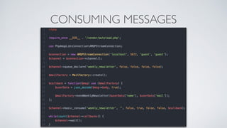 CONSUMING MESSAGES
 