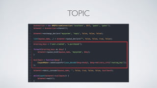 TOPIC
 