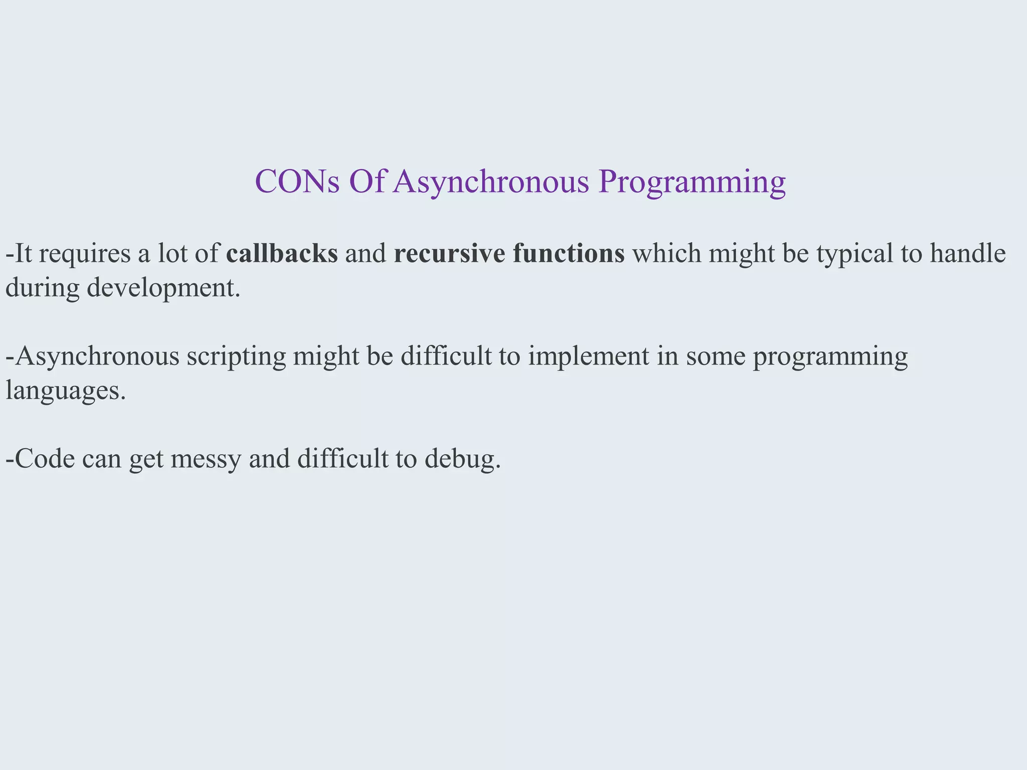 Asynchronous Programming.pptx | Web Development | Internet