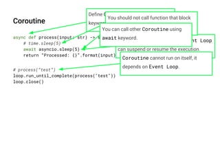 Asynchronous Python at Kumparan | PPT
