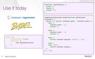Async JavaScript in ES7 | PPT