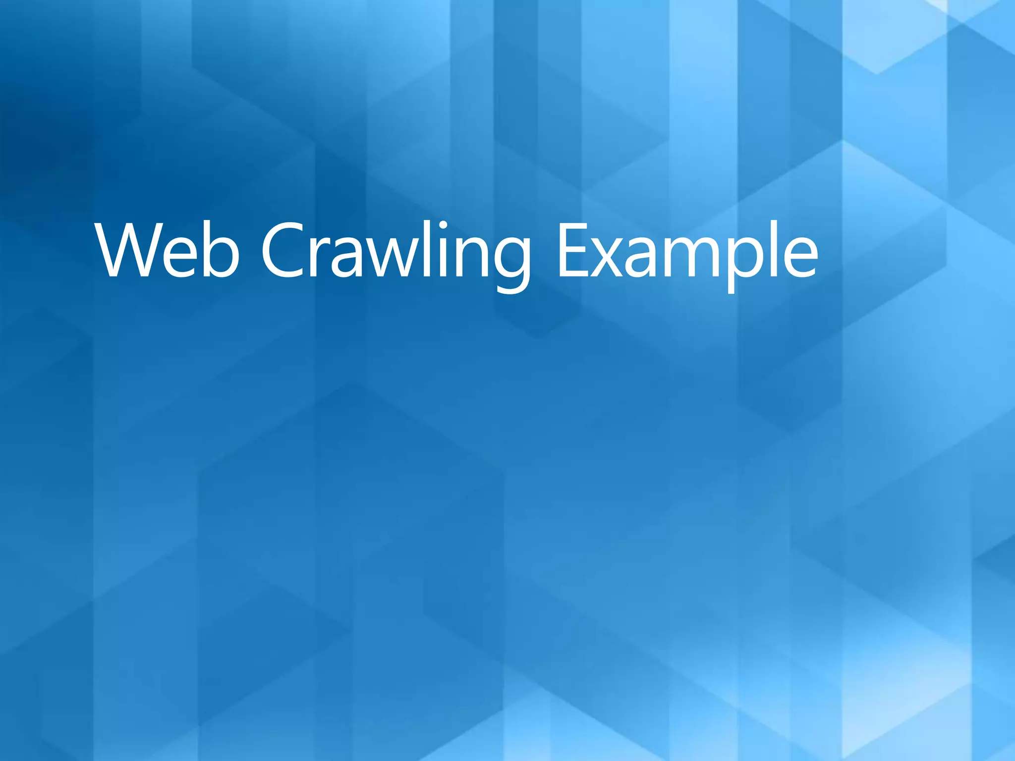 Web Crawling Example