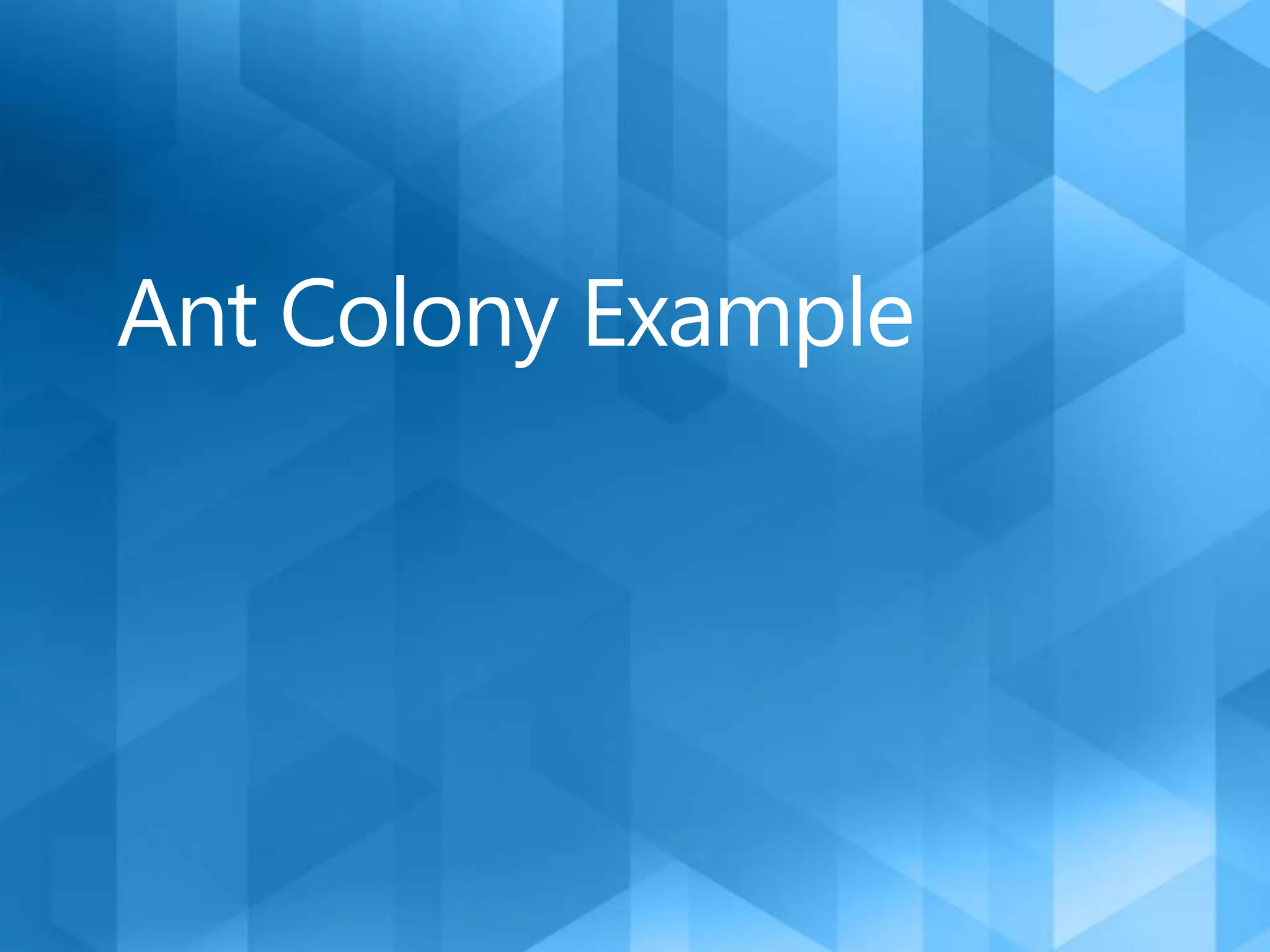 Ant Colony Example