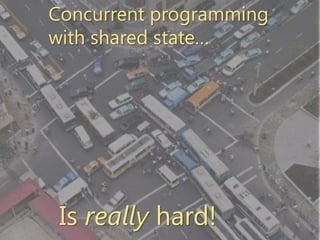 Concurrent programmingwith shared state…Is really hard!Microsoft Confidential