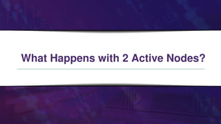 What Happens with 2 Active Nodes?
 