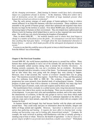 A Synopsis Of A GREEN HISTORY OF THE WORLD | PDF