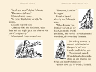 As you like it summary | ODP