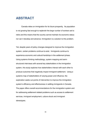 A systems perspective on canadian immigration uma maharaj | PDF