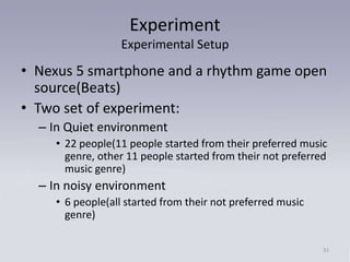 A system to generate rhythms automatically for songs in rhythm game | PPTX