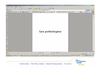 ELSM Le Mans - FMC PSSL Le Bailleul - Maladies Professionnelles - 15 mai 2012
 