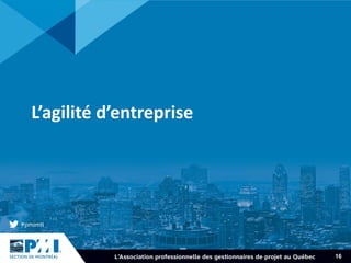L’agilité d’entreprise
16
 