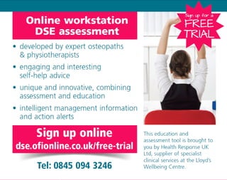 At Your Desk Stretches - Osteopaths for Industry