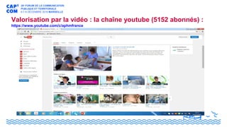 Valorisation par la vidéo : la chaîne youtube (5152 abonnés) :
https://www.youtube.com/c/aphmfrance
 