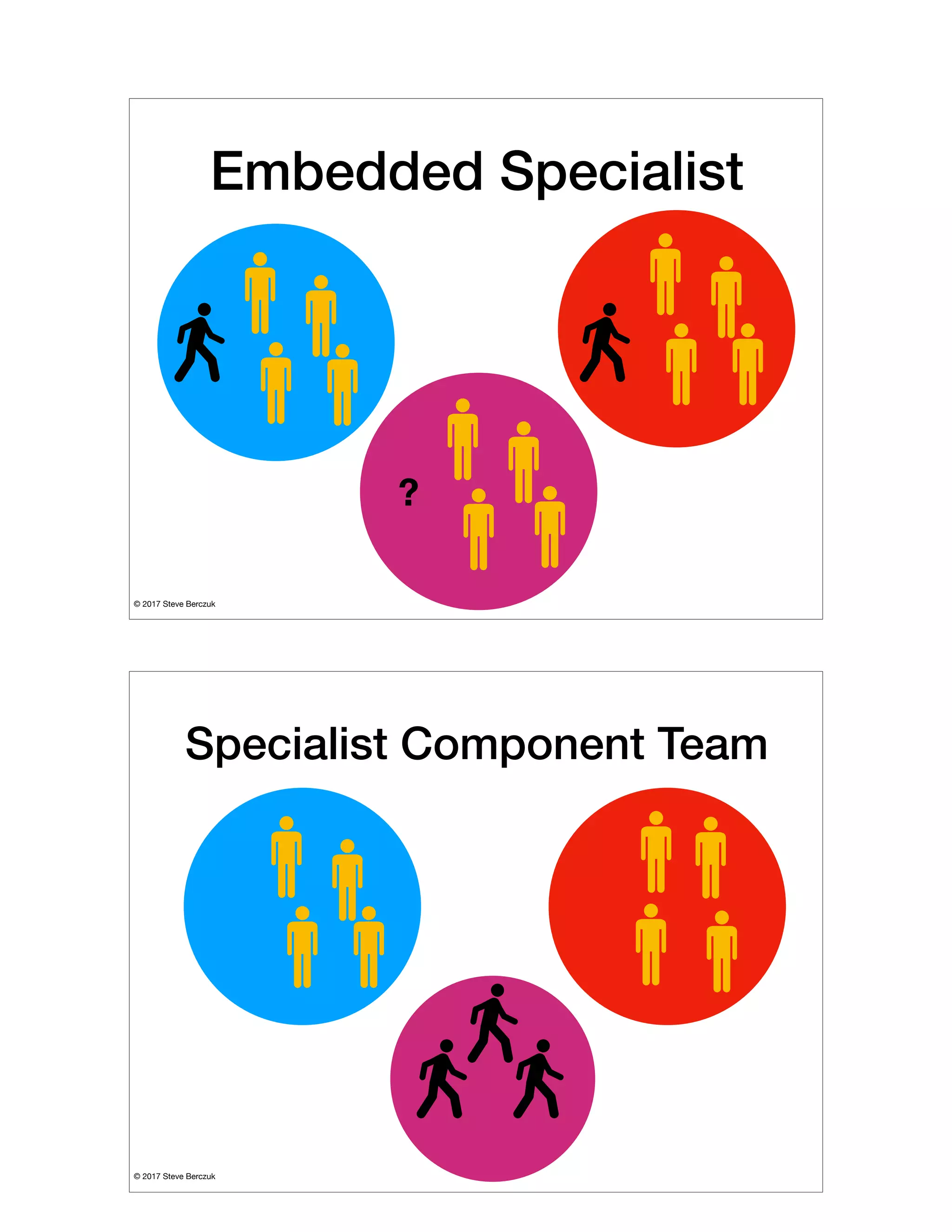 © 2017 Steve Berczuk

Embedded Specialist
?
© 2017 Steve Berczuk

Specialist Component Team
 