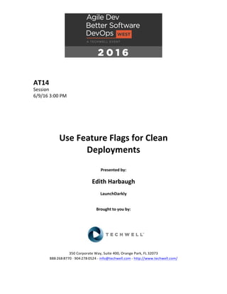 Use Feature Flags for Clean Deployments | PDF